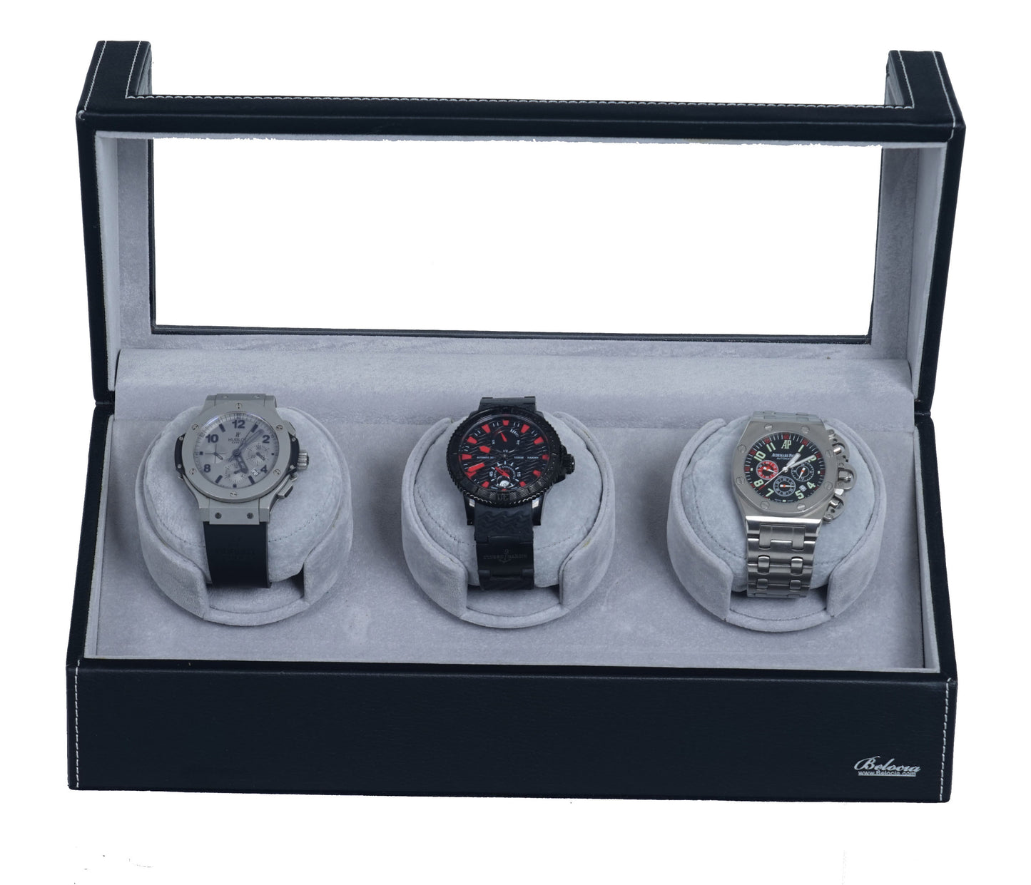 Triple Watch Winder With Japanese Mabuchi Motor, 750, 1000, 1500 and